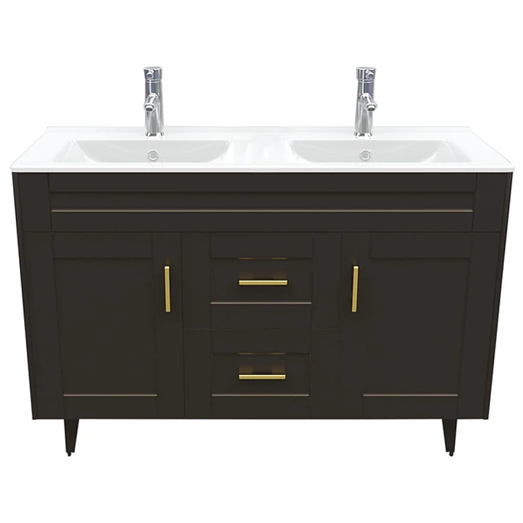 Kit Mueble Deluxe D120SK + Vanitorio P-120D Café Doble / 120x80x47cm 1