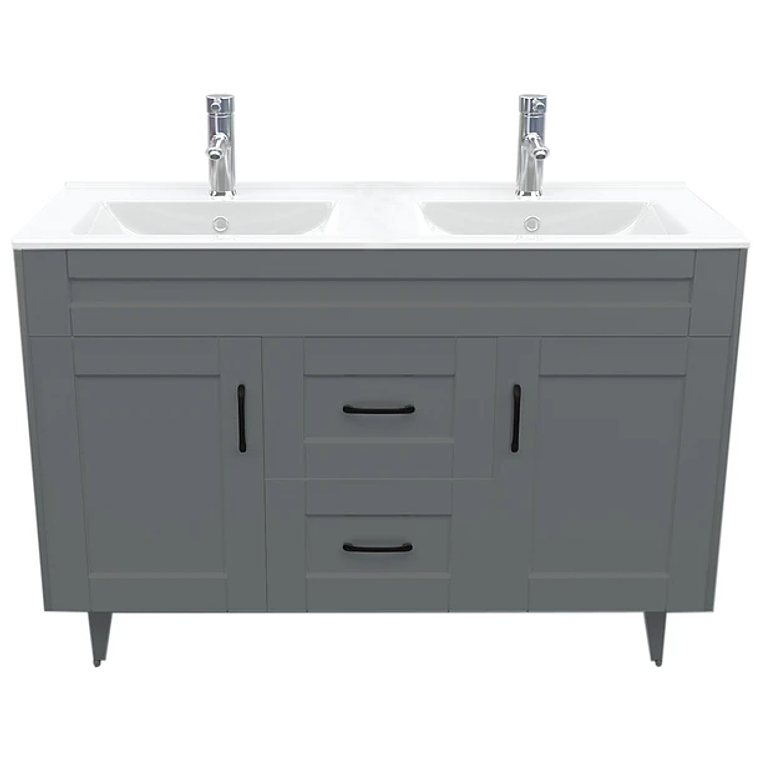 Kit Mueble Deluxe D120SK + Vanitorio P-120D Gris Doble / 120x80x47cm 1