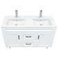 Kit Mueble Deluxe D120SK + Vanitorio P-120D Blanco Doble / 120x80x47cm - Miniatura 3