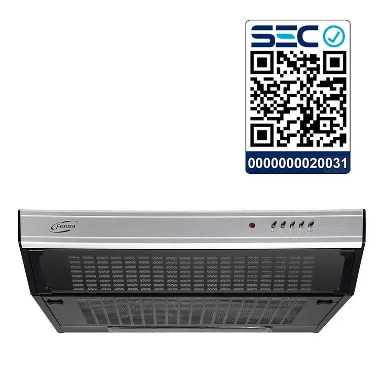 CAMPANA DE COCINA EXTRACTORA FENSA 60CM DOUBLE FUNCTION FX U6160 INOX 6
