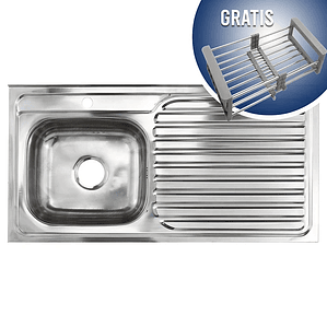 Lavaplatos Sobreponer con Desagüe Domsa I10050R