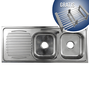 Lavaplatos Sobreponer con Desagüe Domsa ID12050I