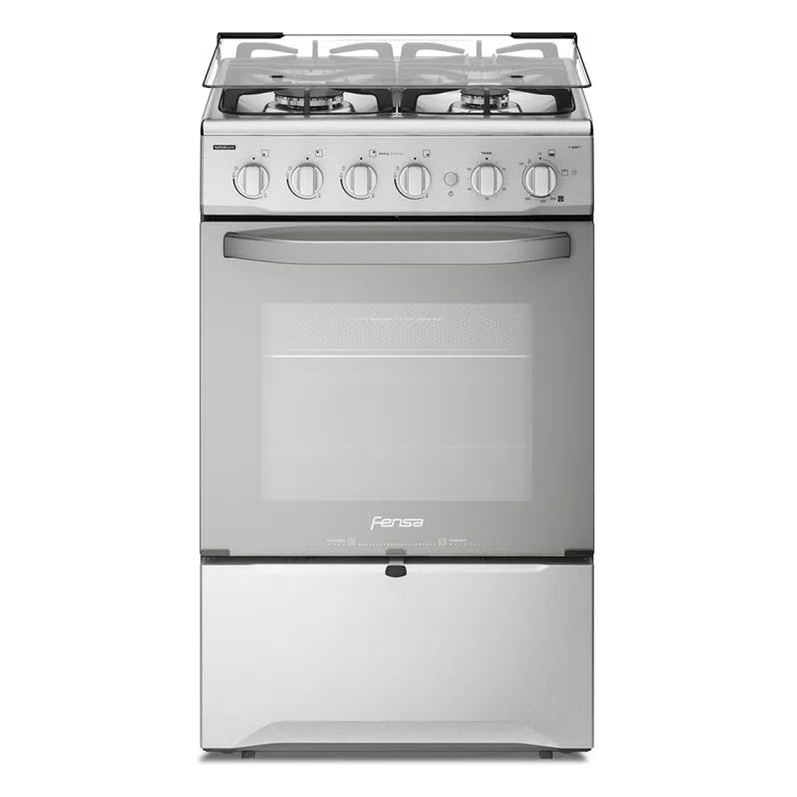 COCINA A GAS 4 PLATOS FENSA EXPERIENCE CON VAPORBAKE Y TRIPLE LLAMA F 2808 T INOX 1