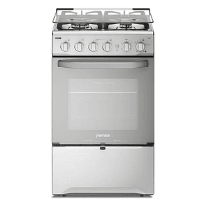 COCINA A GAS 4 PLATOS FENSA EXPERIENCE CON VAPORBAKE Y TRIPLE LLAMA F 2808 T INOX