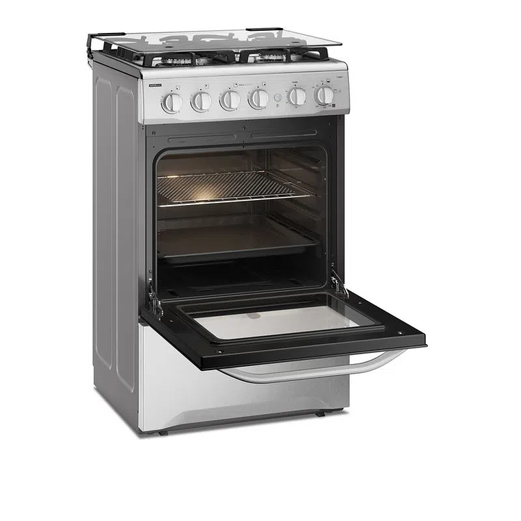 COCINA A GAS 4 PLATOS FENSA EXPERIENCE CON VAPORBAKE Y TRIPLE LLAMA F 2808 T INOX 5