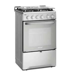 COCINA A GAS 4 PLATOS FENSA EXPERIENCE CON VAPORBAKE Y TRIPLE LLAMA F 2808 T INOX