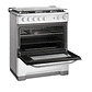 COCINA A GAS 5 PLATOS FENSA EXPERIENCE CON VAPORBAKE Y TRIPLE LLAMA F 5500 T INOX - Miniatura 4
