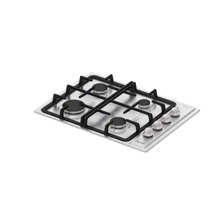 ENCIMERA A GAS 4 PLATOS FENSA ENCENDIDO ELÉCTRICO Y PARRILLA HIERRO FUNDIDO FCE 4HF T INOX 2