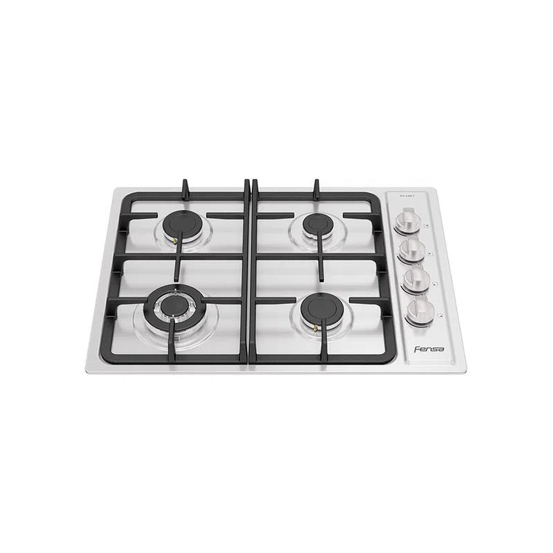 ENCIMERA A GAS 4 PLATOS FENSA ENCENDIDO ELÉCTRICO Y PARRILLA HIERRO FUNDIDO FCE 4.3HF T INOX 1