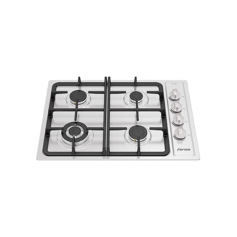 ENCIMERA A GAS 4 PLATOS FENSA ENCENDIDO ELÉCTRICO Y PARRILLA HIERRO FUNDIDO FCE 4.3HF T INOX 1