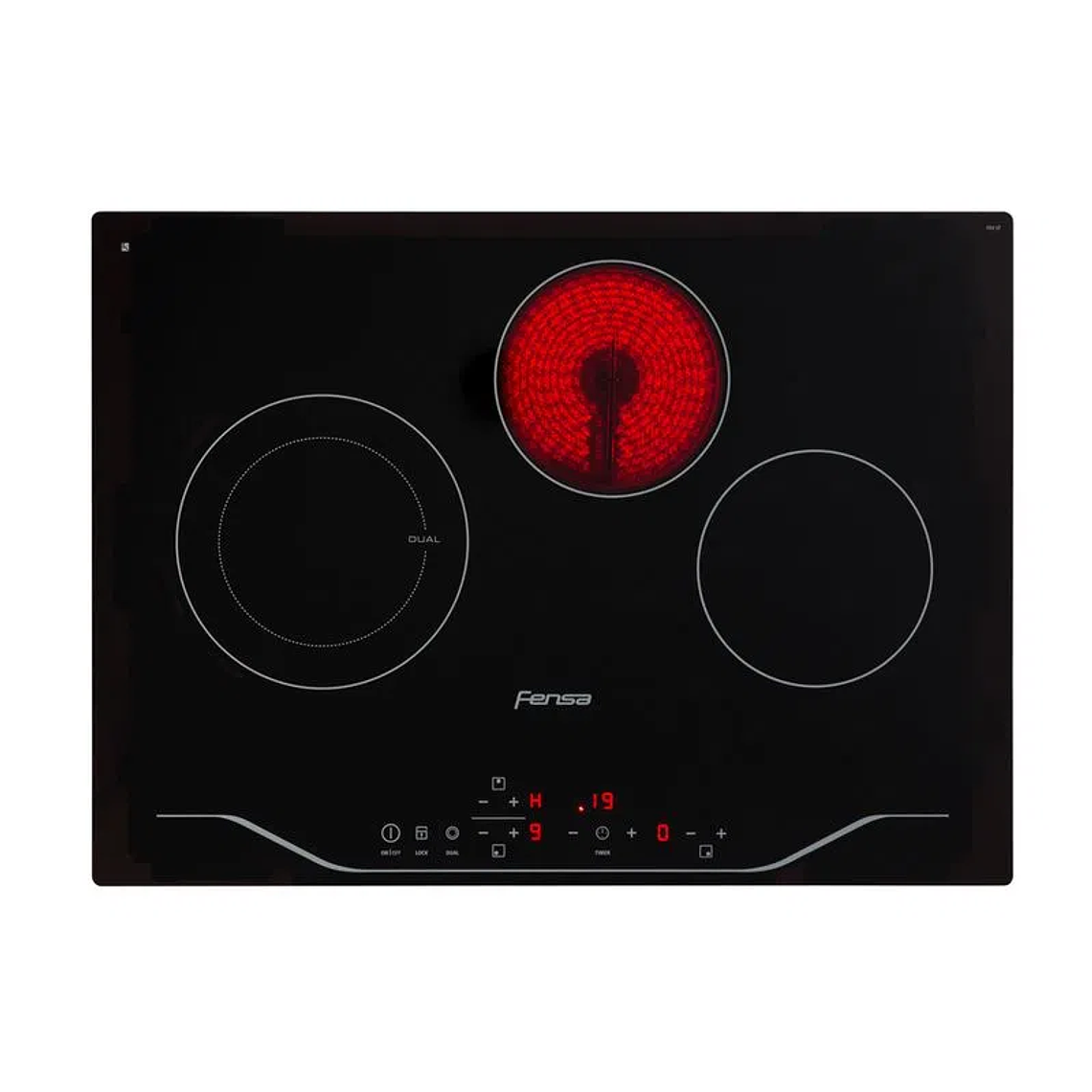 Encimera FEV 3T 3 Quemadores Cubierta de Vitrocerámica - Fensa 3