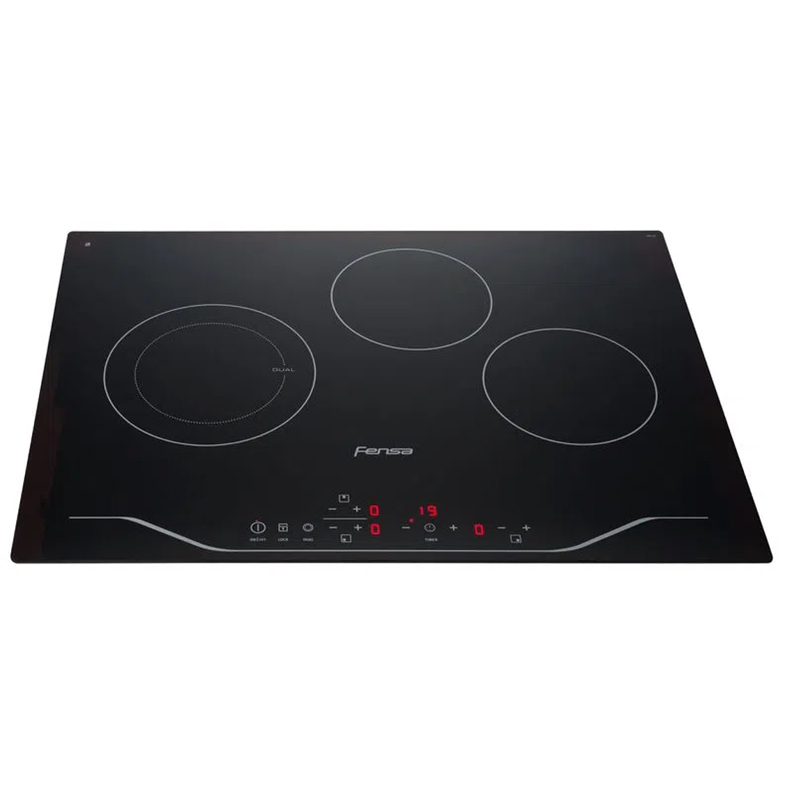 Encimera FEV 3T 3 Quemadores Cubierta de Vitrocerámica - Fensa 1