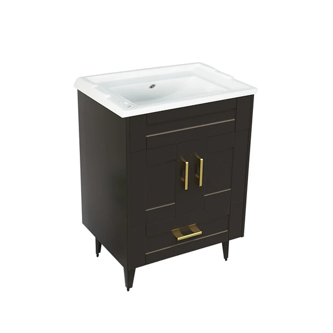 Kit Mueble Deluxe B60SK + Vanitorio F-60 Café / 60x47x80cm 2