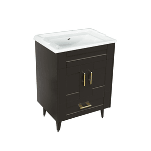 Kit Mueble Deluxe B60SK + Vanitorio F-60 Café / 60x47x80cm