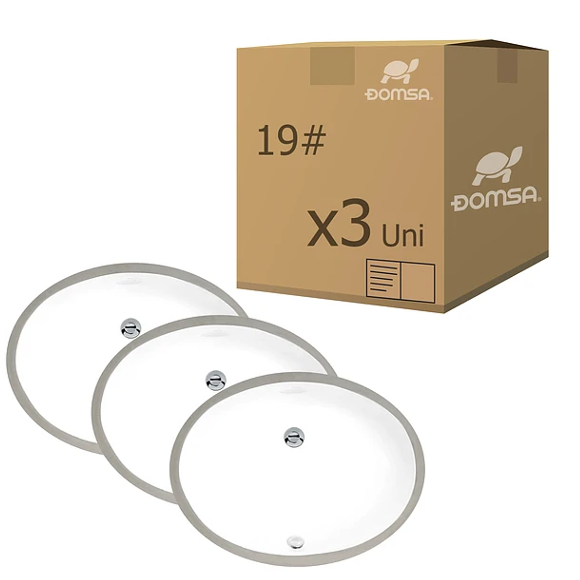 Pack de 3 Lavamanos Bajo Cubierta 19# 49x38x17,5cm 1