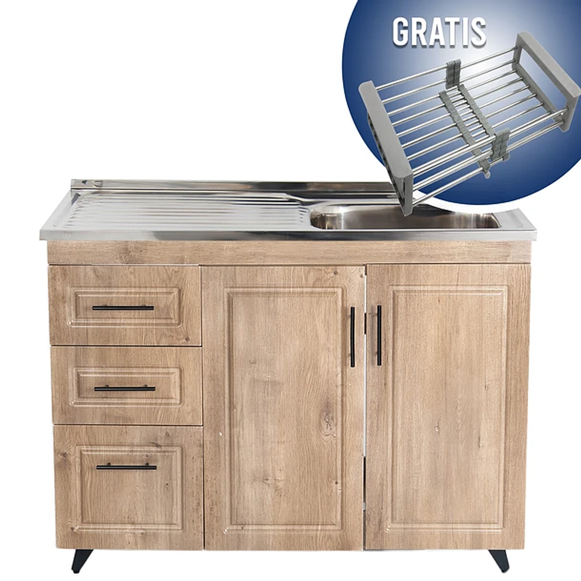 Kit Mueble + Lavaplatos W Izquierdo 100x90x50cm 1