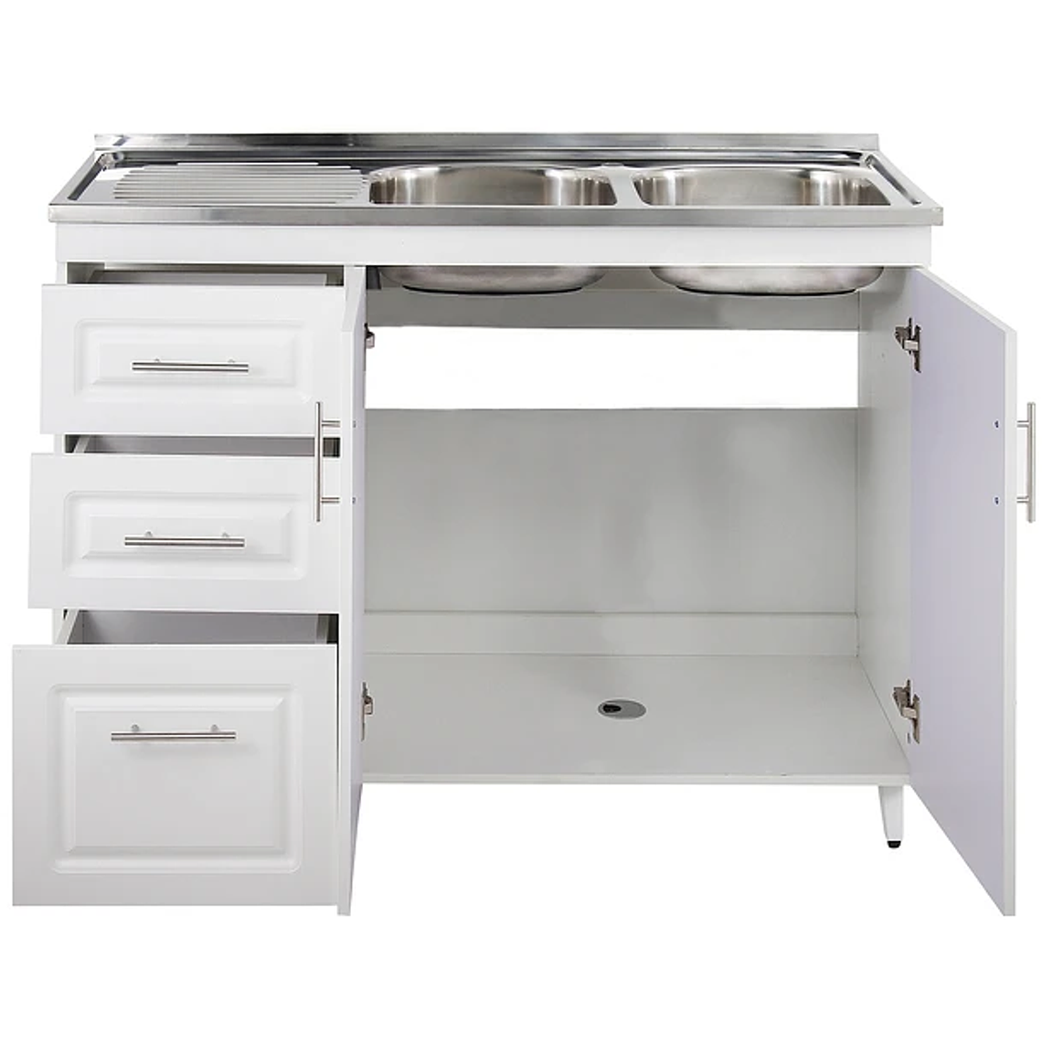 Kit Mueble + Lavaplatos Izquierdo PVC-PI-120 / 120x90x50cm 3