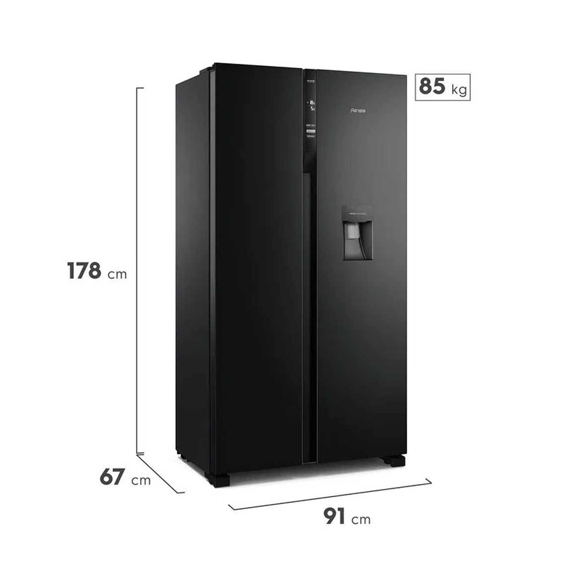 Refrigerador SFX530B 525L No Frost Side by Side Inverter Black AutoSense Multiflow - Fensa 4