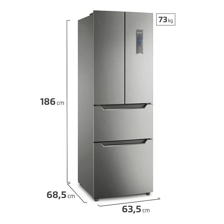 Refrigerador Fensa DM64S 298L No Frost Multidoor Inverter Superfresh Multiflow Ice Twister 2