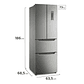 Refrigerador Fensa DM64S 298L No Frost Multidoor Inverter Superfresh Multiflow Ice Twister - Miniatura 2