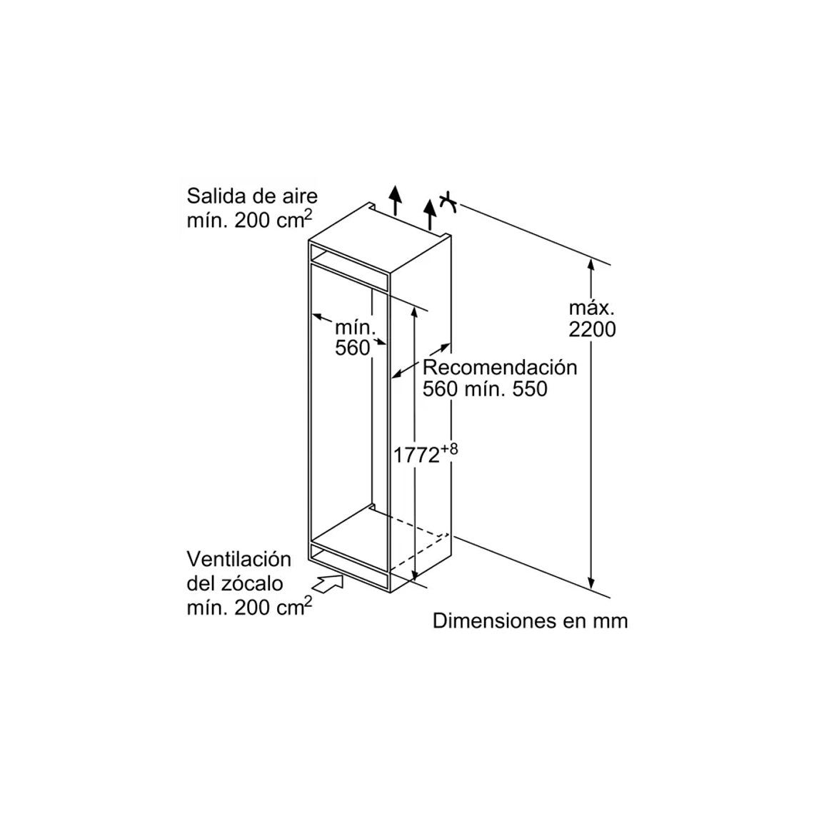 Serie | 4 Frigorífico combinado integrable 177.2 x 54.1 cm 5