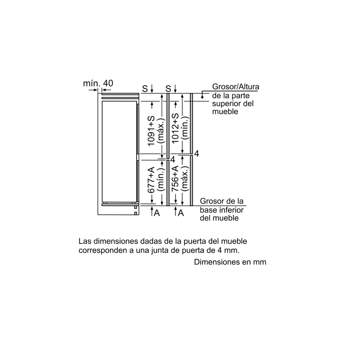 Serie | 4 Frigorífico combinado integrable 177.2 x 54.1 cm 6