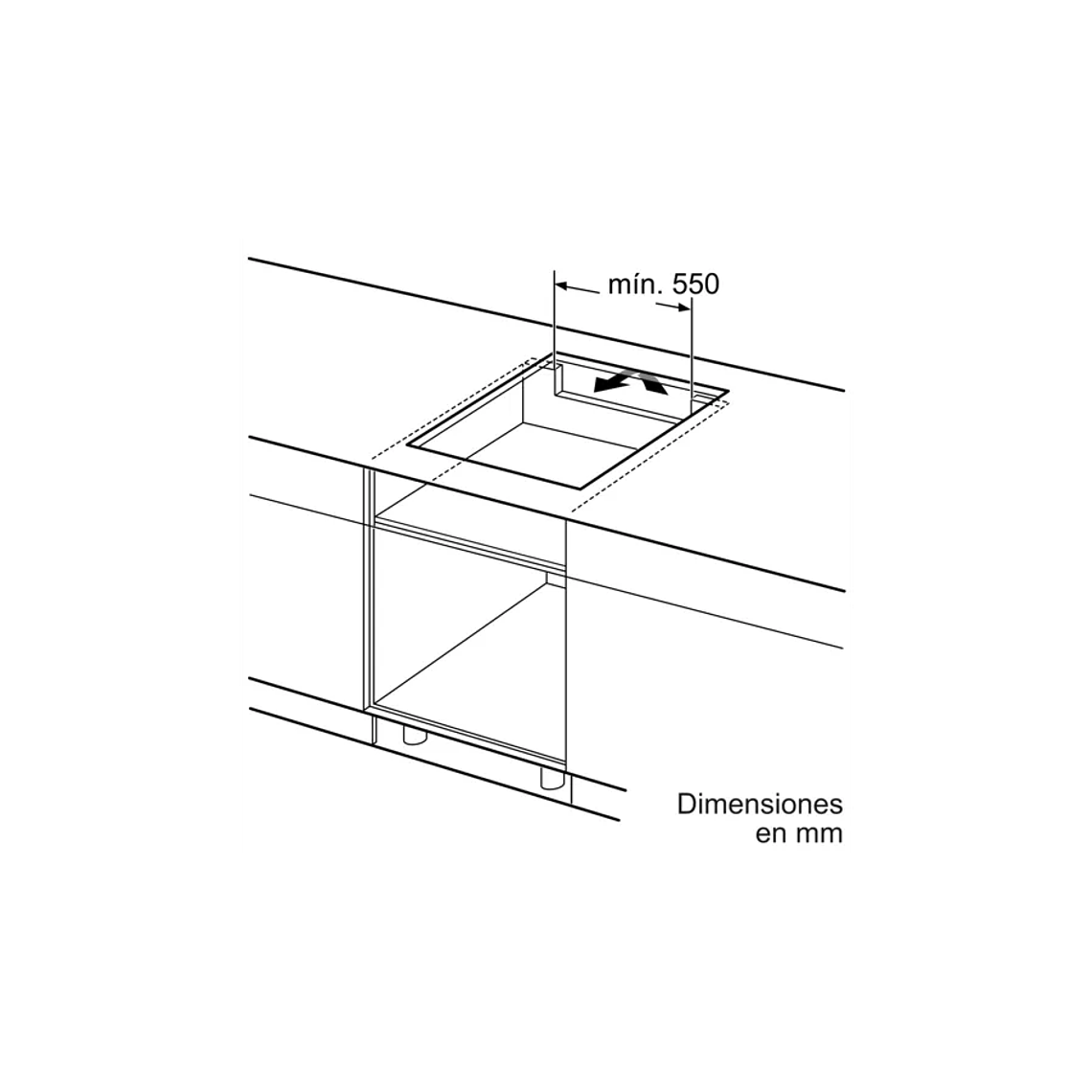 Serie 8 Placa de inducción 60 cm Negro, con perfiles 5