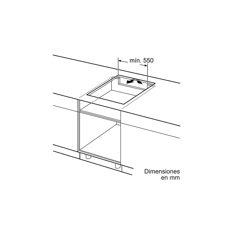 Serie 8 Placa de inducción 60 cm Negro, con perfiles 5