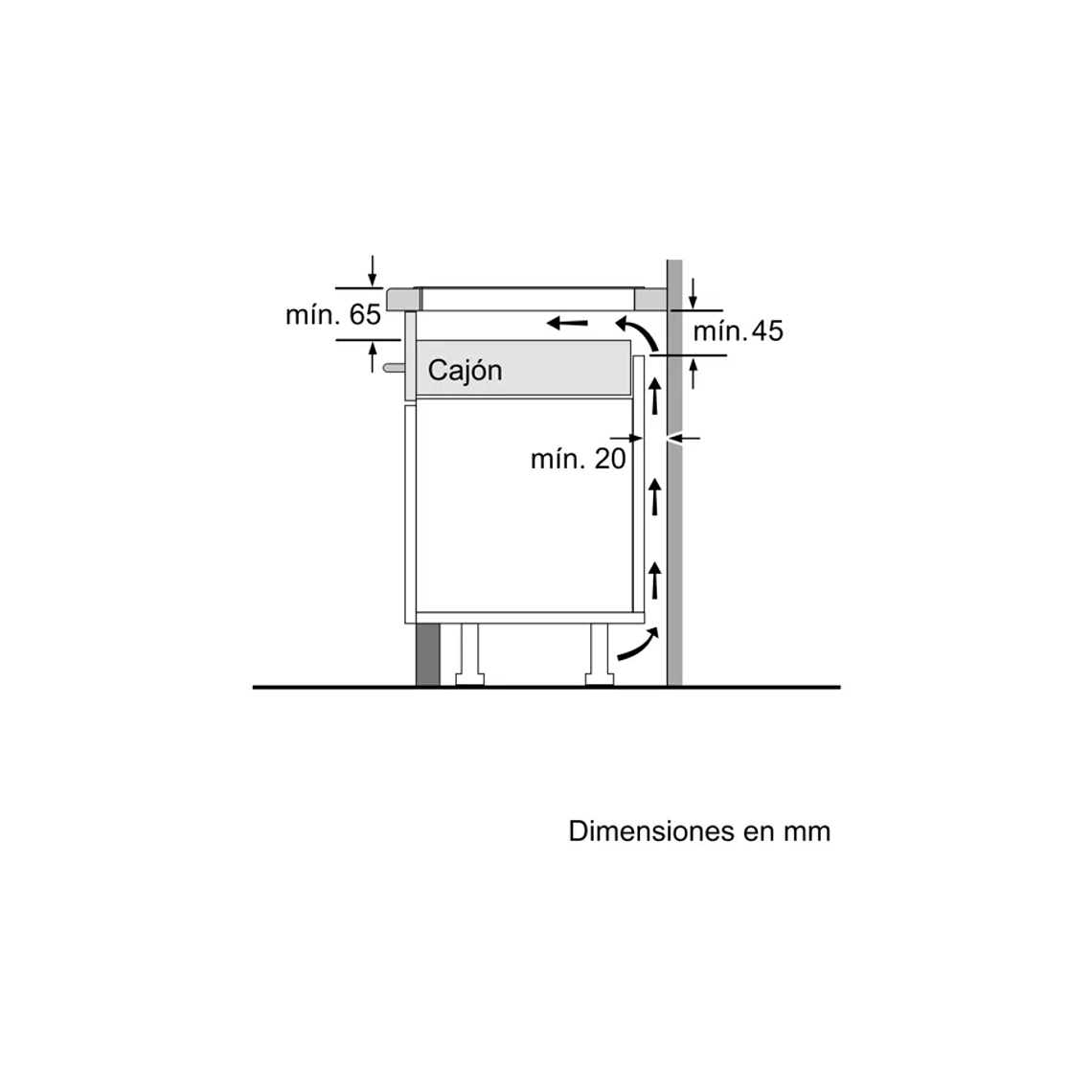 Serie 8 Placa de inducción 60 cm Negro, con perfiles 6