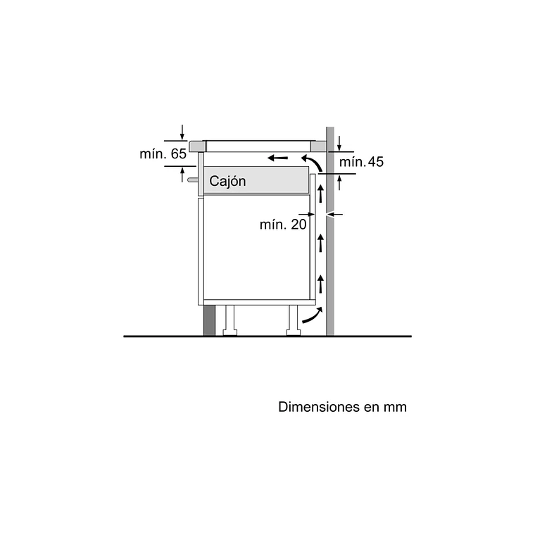 Serie 8 Placa de inducción 60 cm Negro, con perfiles 6