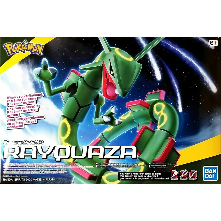Kit de Modelado de Figuras de Pokémon, Rayquaza, multicolor 1