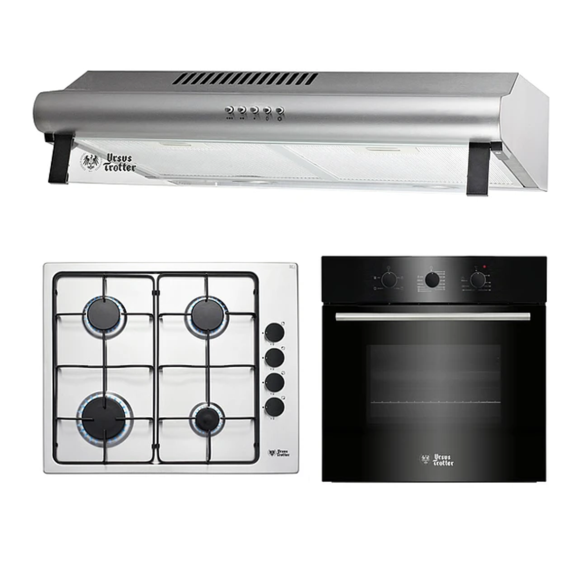 Kit empotrable G4 - Gas natural / FF60 Inox 1M / Horno eléctrico EPC4 NIGHT DL - URSUS TROTTER 1