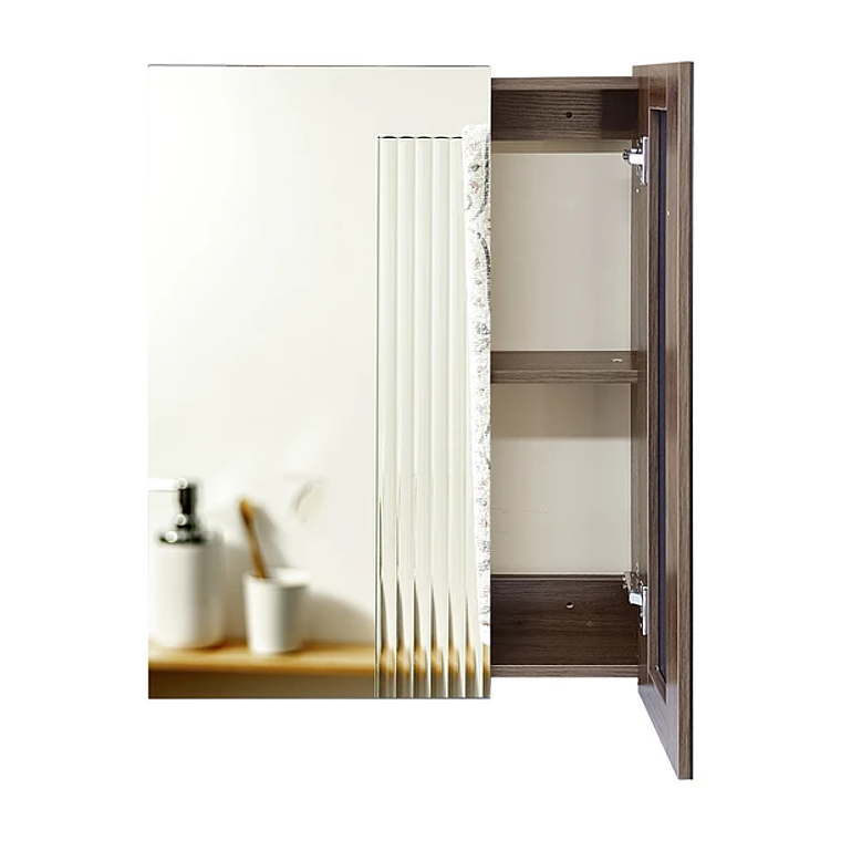 Mueble Botiquin con Espejo para Baño Elegance BME-60 Nogal / 60x13,5x80cm 4