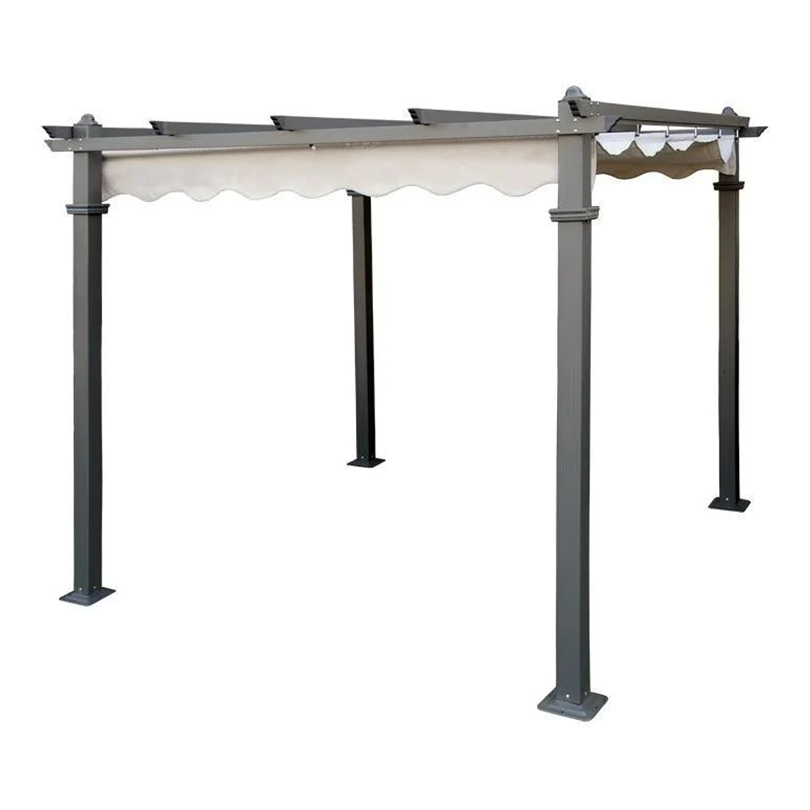 Quitasol Gazebo Retráctil 3x3m Cuadrado 1