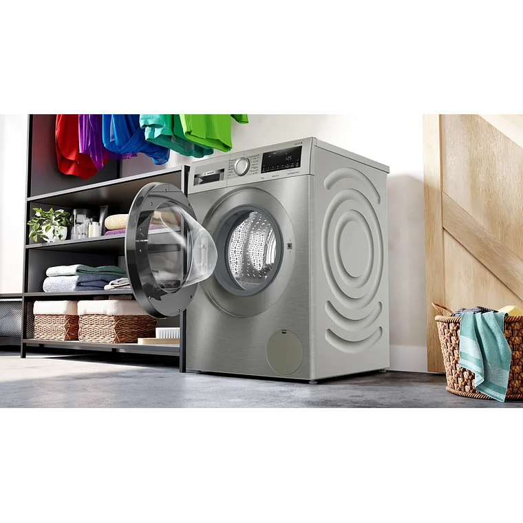 Serie 6 Lavadora de carga frontal 9 kg 1400 r.p.m., Acero inoxidable 3