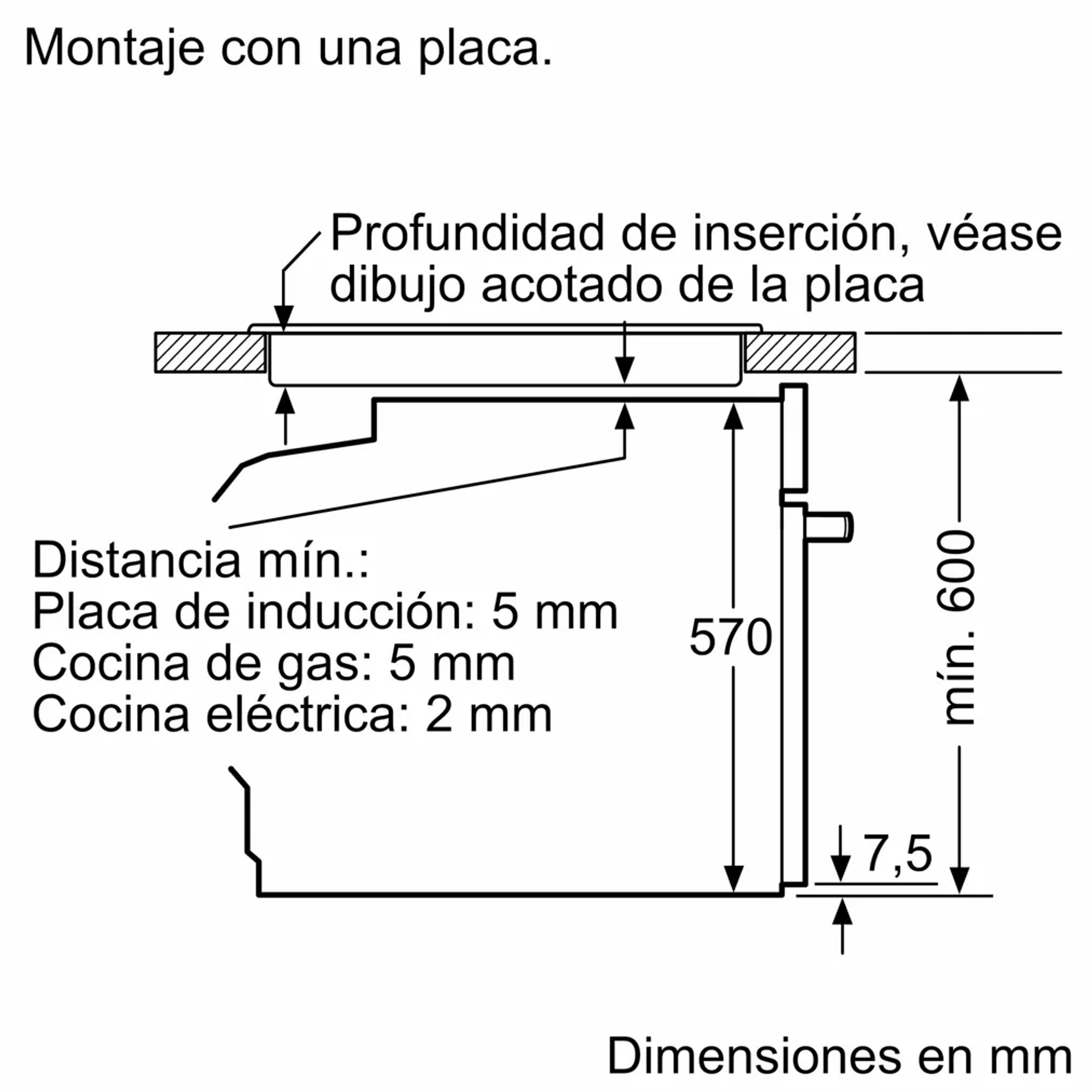 Serie 4 Horno con vapor 60 x 60 cm Acero inoxidable función Pizza