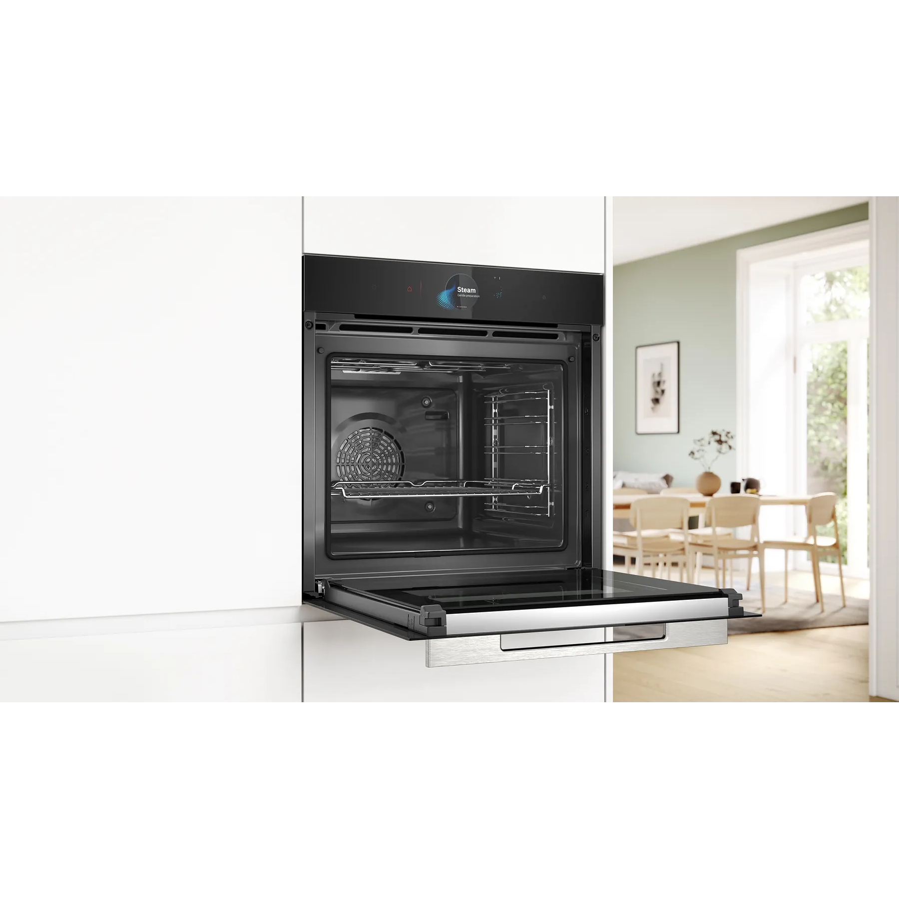 Serie 8 Horno con vapor 60 x 60 cm Negro función Air Fryer