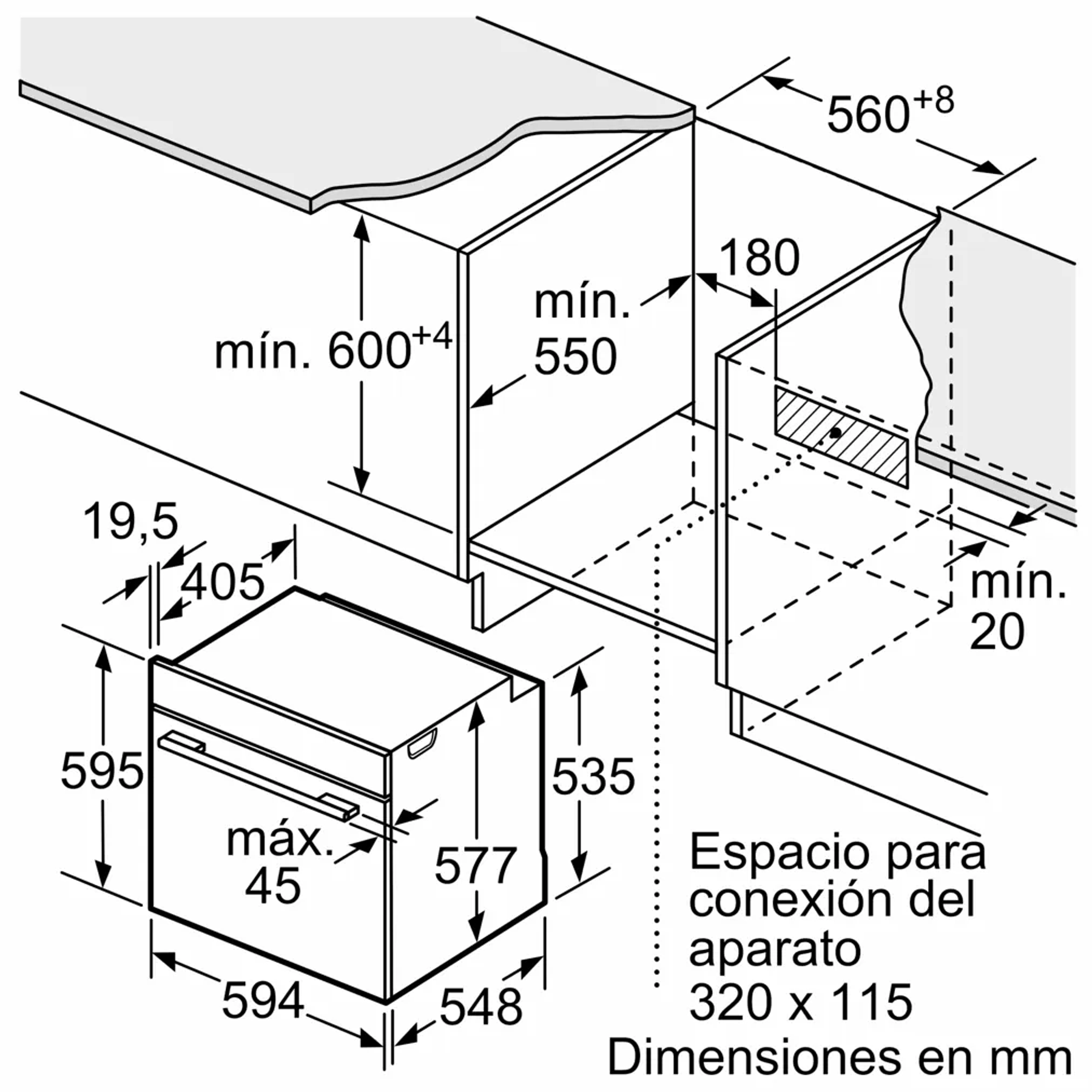 Serie 8 Horno con vapor 60 x 60 cm Negro función Air Fryer