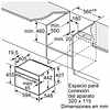 Serie 8 Horno compacto con microondas 60 x 45 cm Negro