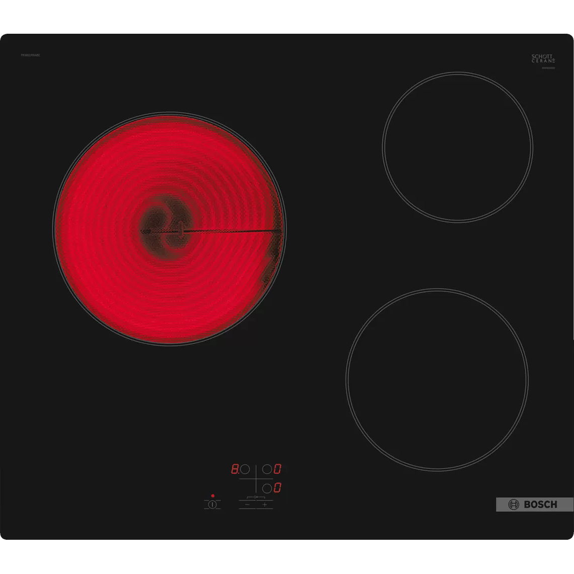 Serie 2 Placa vitrocerámica 60 cm Negro, sin perfiles 1