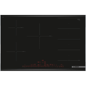 Serie 8 Placa inducción 80 cm Negro, con perfiles