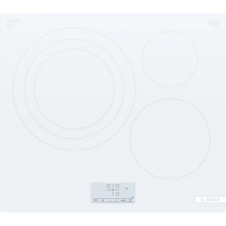 Serie 4 Placa de inducción 60 cm Blanca sin perfiles 1