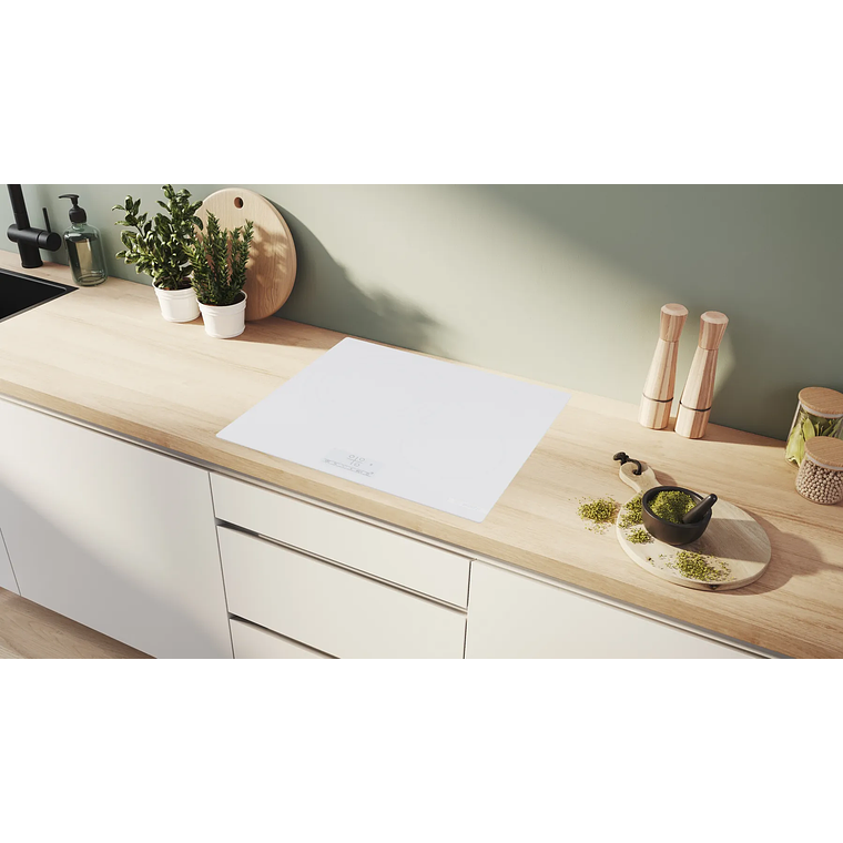 Serie 4 Placa de inducción 60 cm Blanca sin perfiles 4