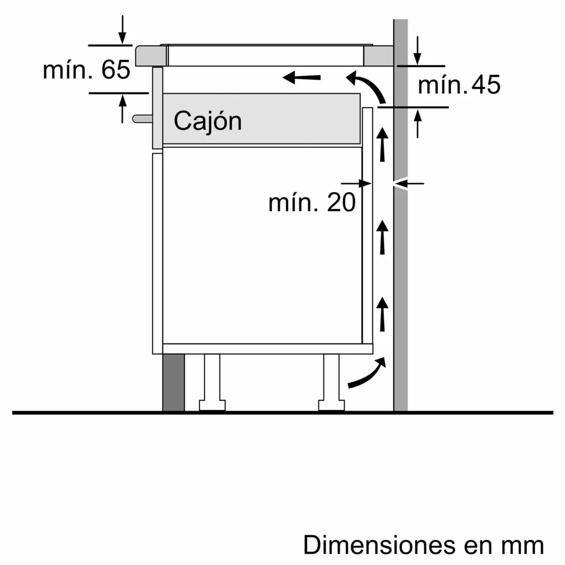 Serie 4 Placa de inducción 60 cm Blanca sin perfiles