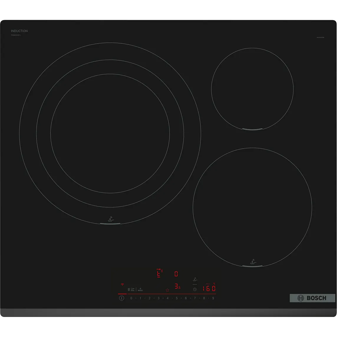 Serie 6 Placa de inducción 60 cm Negro, sin perfiles 1