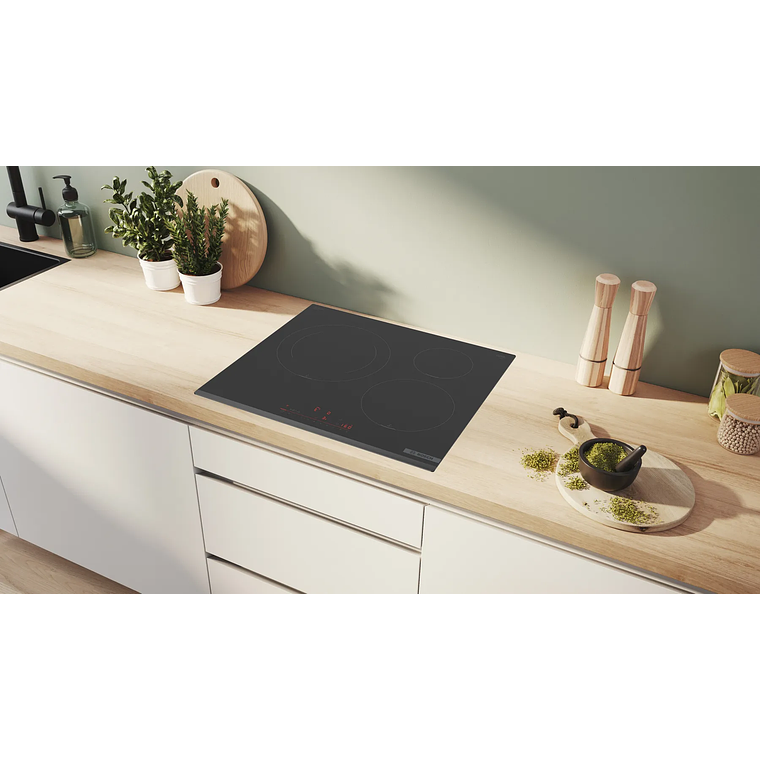 Serie 6 Placa de inducción 60 cm Negro, sin perfiles 5