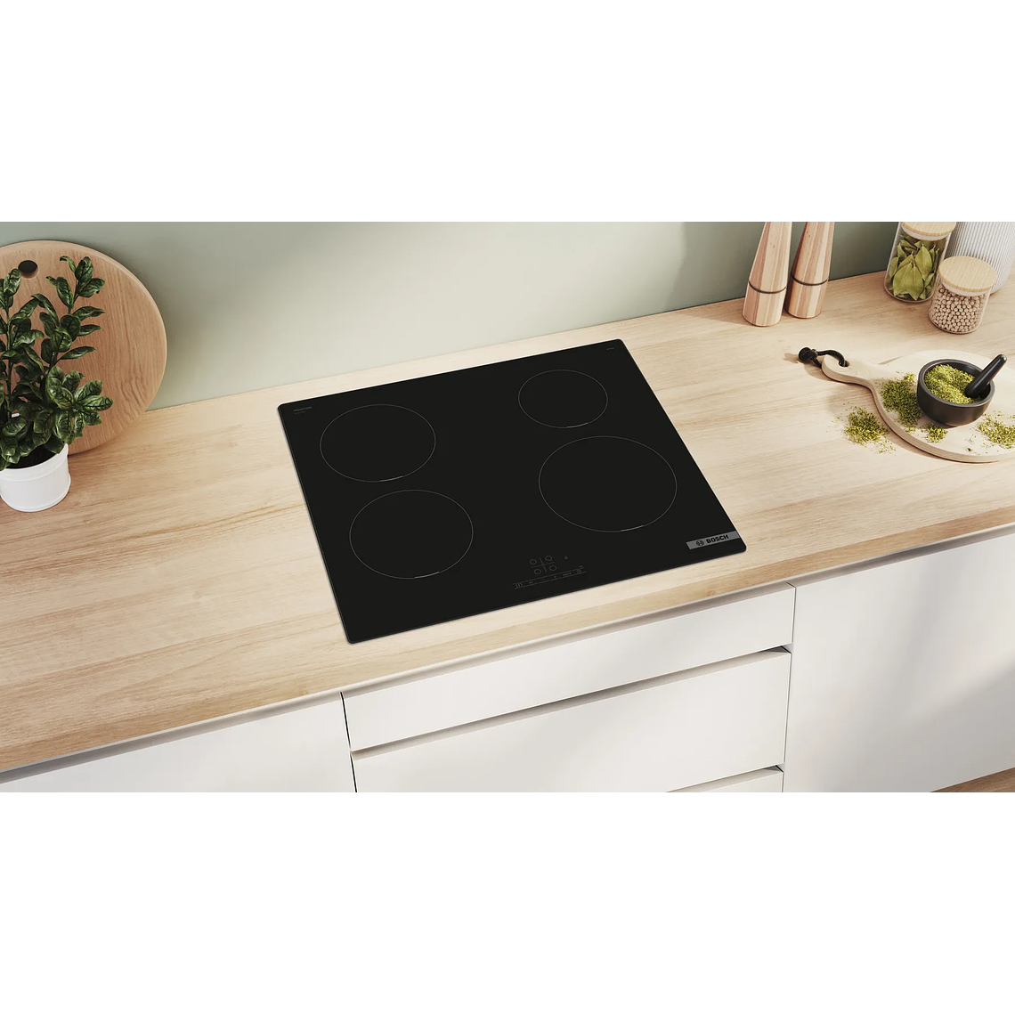 Serie 4 Placa de inducción 60 cm Negro, sin perfiles 4