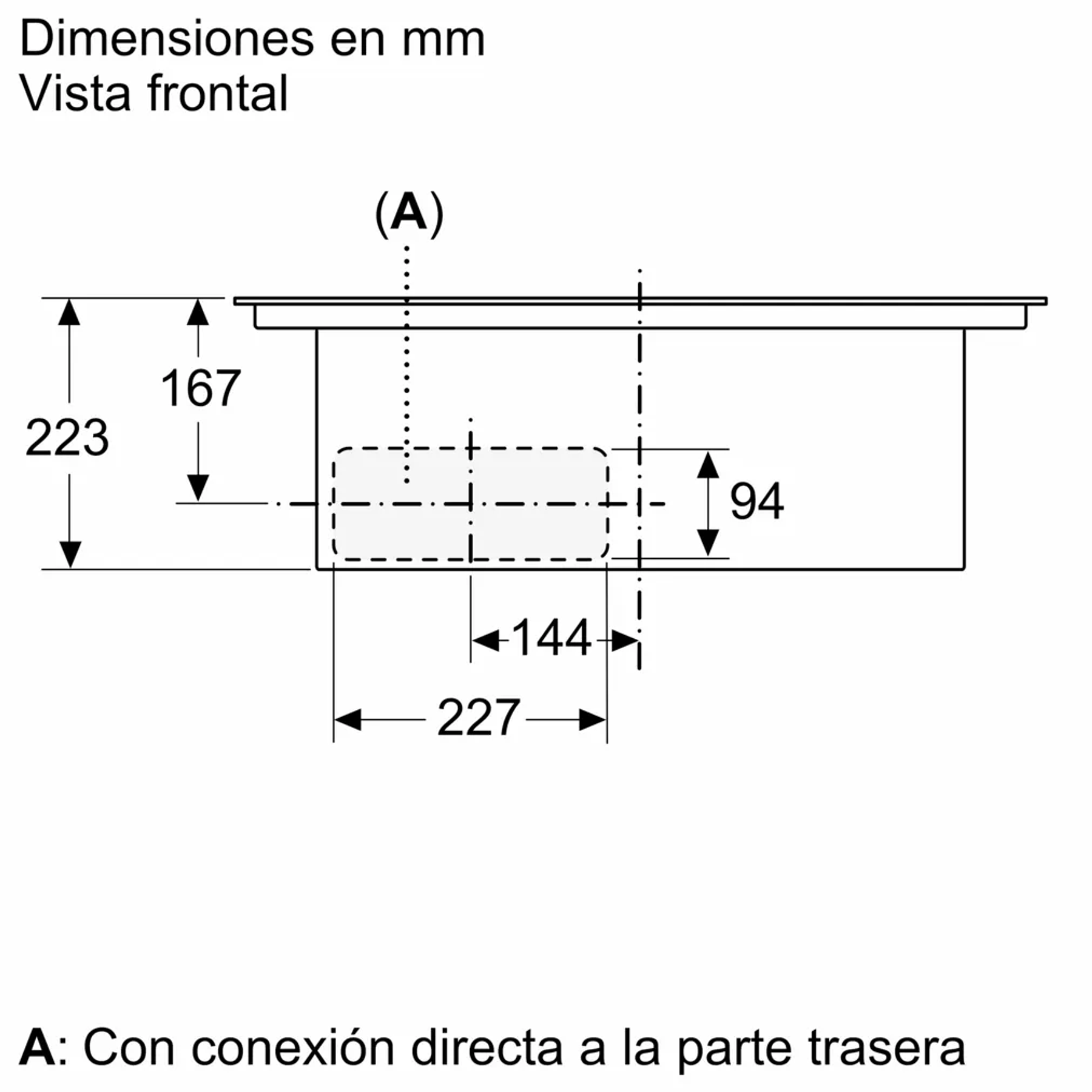 Serie 6 Placa de inducción con extractor integrado 70 cm sin perfiles