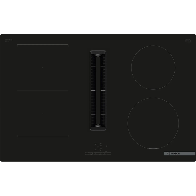 Serie 4 Placa de inducción con extractor integrado 80 cm sin perfiles 1
