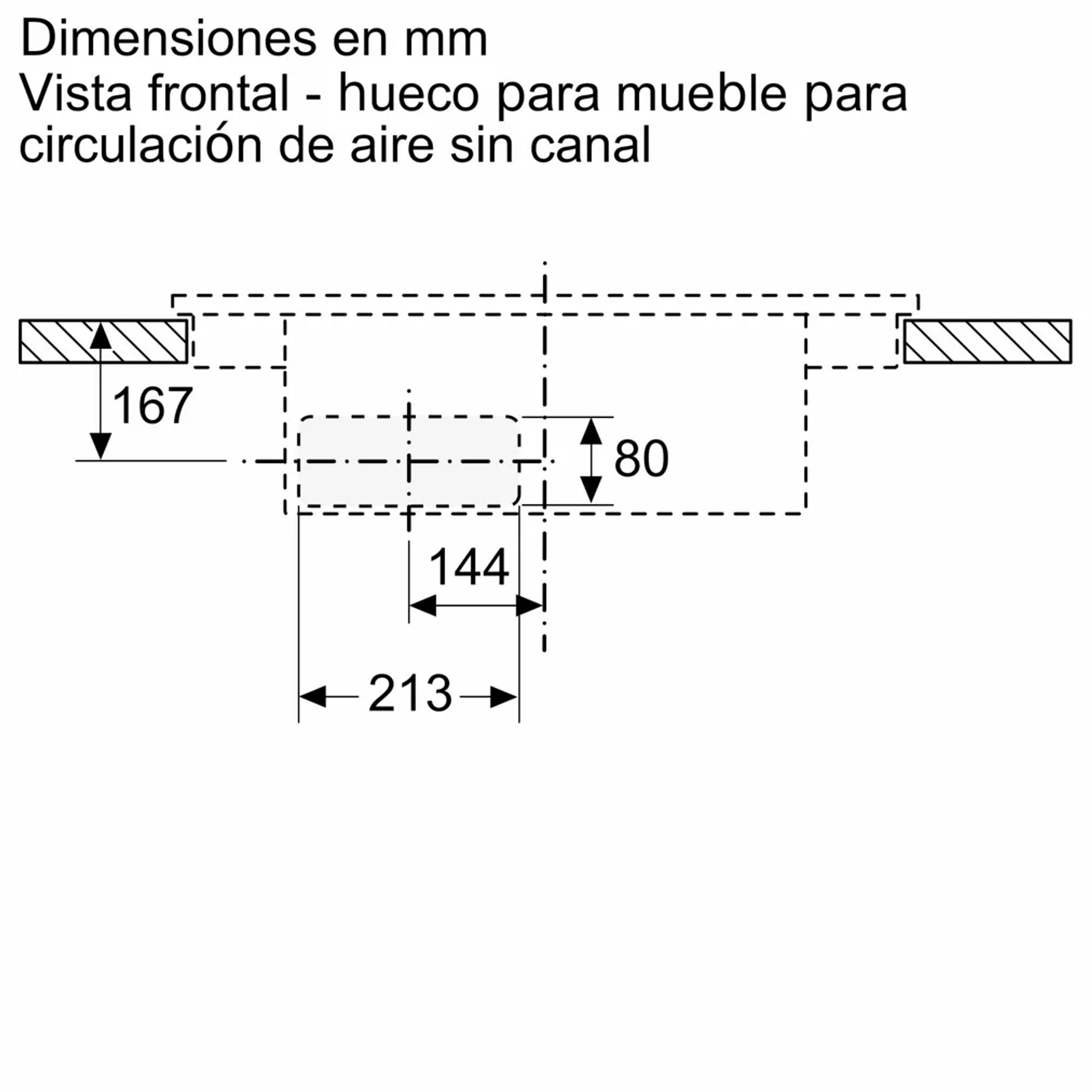 Serie 4 Placa de inducción con extractor integrado 80 cm sin perfiles